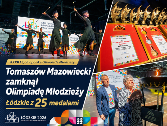 Tomaszów Mazowiecki zamknął Olimpiadę Młodzieży. Łódzkie z 25 medalami