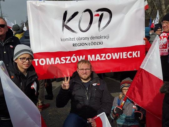 Tomaszowianie na warszawskim marszu