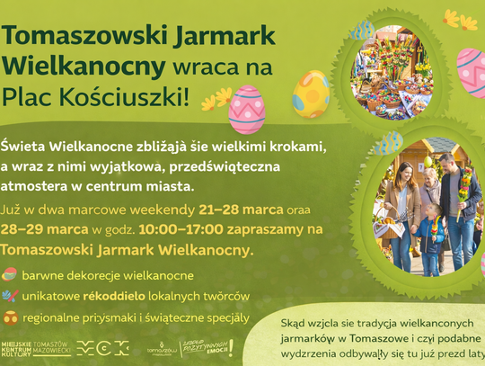Tomaszowski Jarmark Wielkanocny – tradycja, która łączy mieszkańców