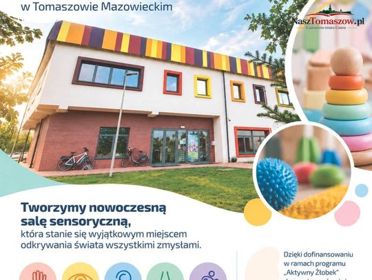 Tomaszowski żłobek z dofinansowaniem. Powstaną sale sensoryczne dla najmłodszych