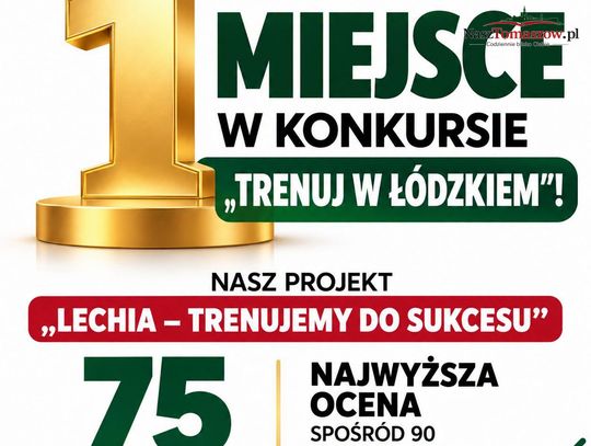 Tomaszowskie Centrum Sportu z 1. miejscem w konkursie „Trenuj w Łódzkiem”