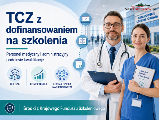 Tomaszowskie Centrum Zdrowia z dofinansowaniem na szkolenia pracowników