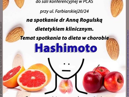 Tomaszowskie Stowarzyszenie Amazonek zaprasza na spotkanie z dr Anną Rogulską – dietetykiem klinicznym