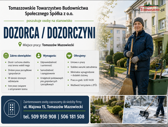TTBS szuka pracownika w Tomaszowie Mazowieckim