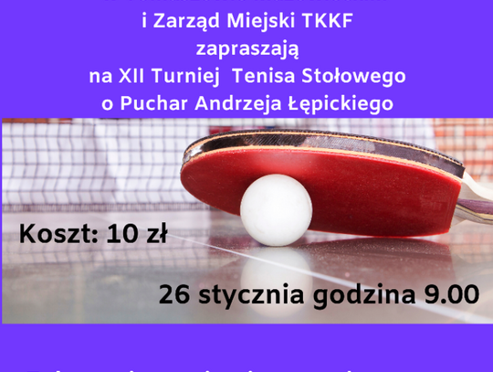 Turniej Tenisa Stołowego o Puchar Andrzeja Łępickiego