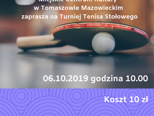 Turniej Tenisa Stołowego w MCK