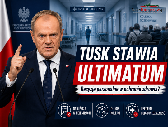 Tusk stawia ultimatum w sprawie ochrony zdrowia. „W środę podejmę decyzje, także personalne”