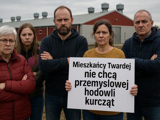 Twarda kontra dla kurczaków. Mieszkańcy: „To już nie wieś rolnicza, tylko domy ludzi” Twarda kontra dla kurczaków. Mieszkańcy: „To już nie wieś rolnicza, tylko domy ludzi”