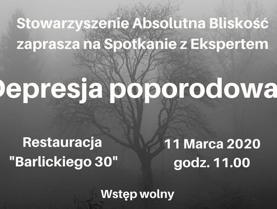 Tym razem o depresji poporodowej