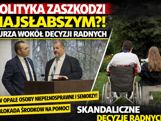 Tytuł: Polityczna gra kosztem najsłabszych? Burza wokół decyzji radnych Tytuł: Polityczna gra kosztem najsłabszych? Burza wokół decyzji radnych