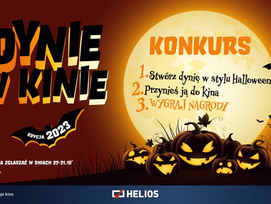 „Udekoruj kino swoją dynią”  – akcja kina Helios z okazji Halloween!