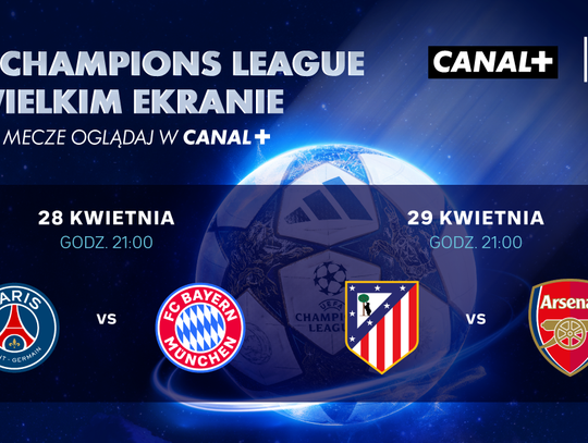 UEFA Champions League   Półfinały na ekranach kin Helios