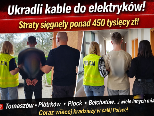 Ukradli przewody do ładowania elektryków. Straty sięgnęły ponad 450 tys. zł