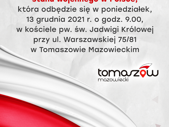 Upamiętnimy 40. rocznicę wprowadzenia stanu wojennego w Polsce