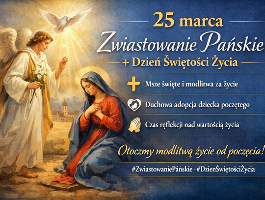 Uroczystość Zwiastowania Pańskiego. Kościół wspomina początek historii zbawienia