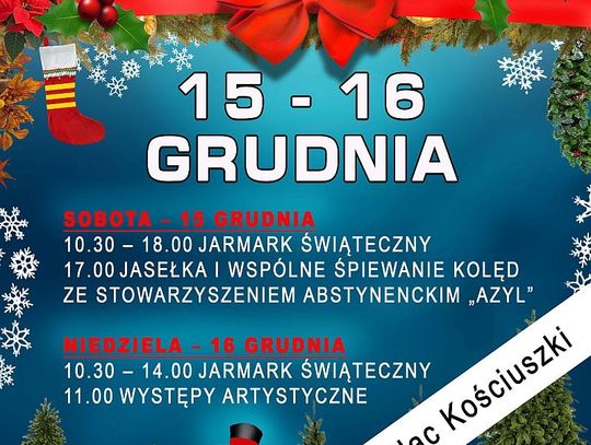 Urząd Miasta zaprasza na Jarmark Bożonarodzeniowy