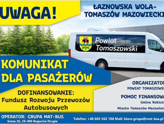 Utrudnienia na linii Łaznowska Wola–Tomaszów Maz.