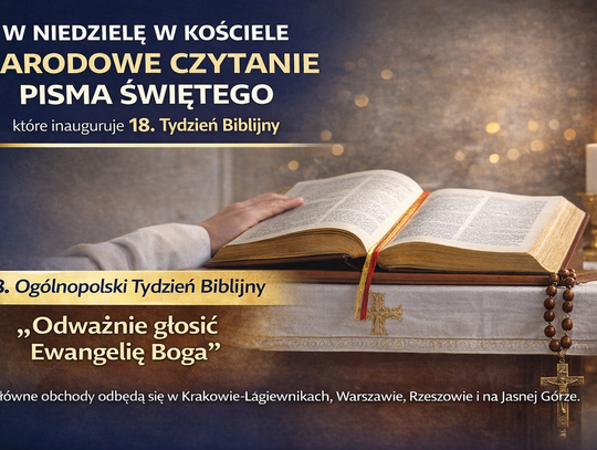 W niedzielę w Kościele Narodowe Czytanie Pisma Świętego, które inauguruje 18. Tydzień Biblijny