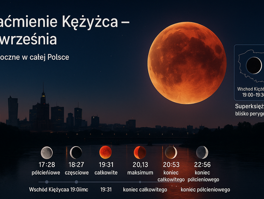 W niedzielę zobaczymy całkowite zaćmienie Księżyca