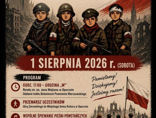 W Opocznie znów zabrzmią pieśni powstańcze. Mieszkańcy spotkają się 1 sierpnia
