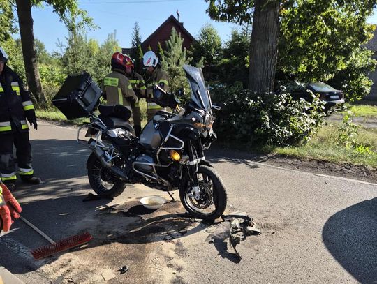 W wypadku w Henrykowie poszkodowany motocyklista