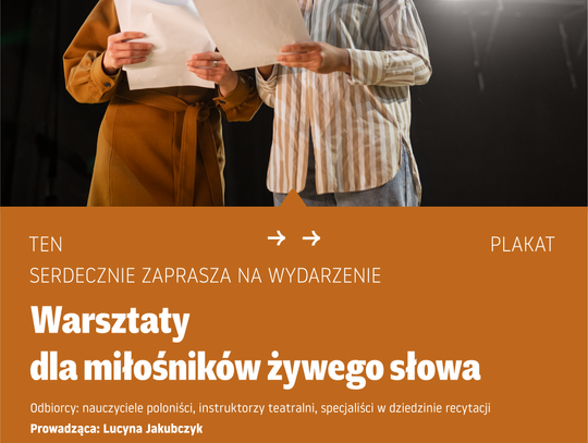 Warsztaty dla miłośników teatru i recytacji