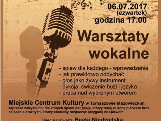 Warsztaty wokalne w Miejskim Centrum Kultury