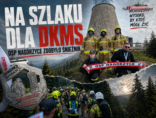Wchodzimy wysoko, by ktoś mógł żyć. Strażacy z OSP Nagórzyce zdobyli Śnieżnik dla DKMS