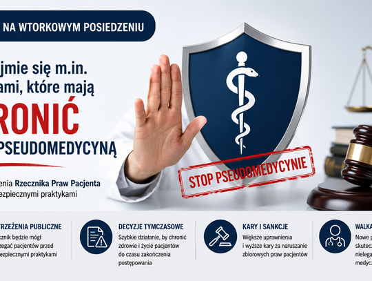 We wtorek rząd zajmie się m.in. przepisami, które mają chronić przed pseudomedycyną