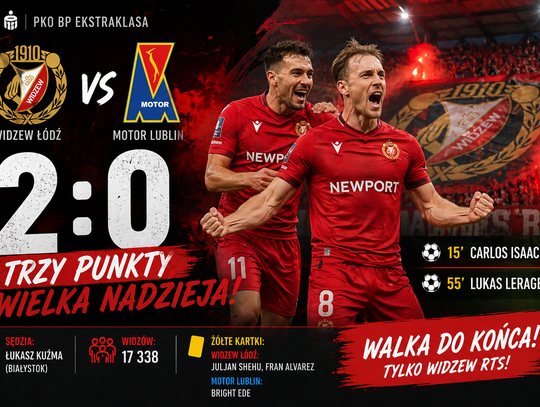 Widzew jeszcze żyje. Wieczór, który przywrócił nadzieję przy Piłsudskiego