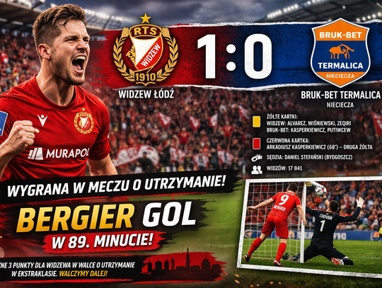 Widzew Łódź wygrywa w meczu o życie Widzew Łódź wygrywa w meczu o życie