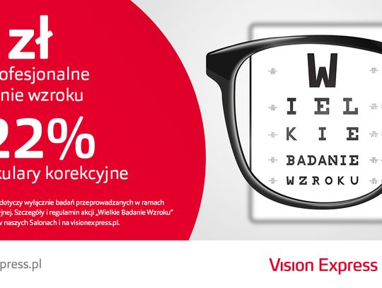Wielkie Badanie Wzroku - coraz więcej Polaków ze stwierdzoną wadą lub chorobą oczu