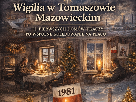 Wigilia w Tomaszowie Mazowieckim: od pierwszych domów tkaczy po wspólne kolędowanie na placu
