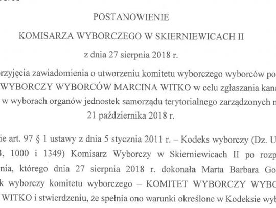 Witko pójdzie własną drogą? Witko pójdzie własną drogą?
