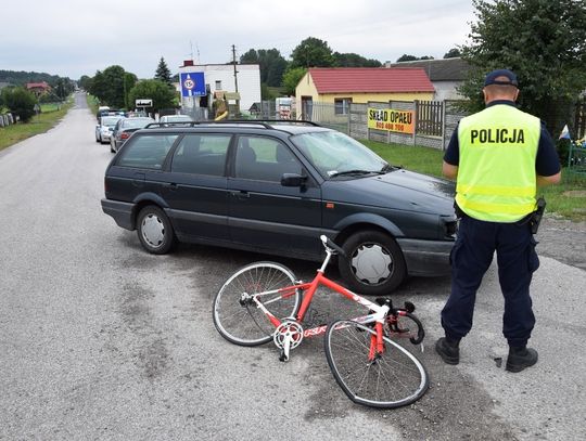 Wjechał w rowerzystę