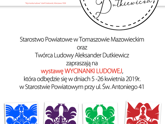 Wycinanki ludowe w Starostwie Powiatowym