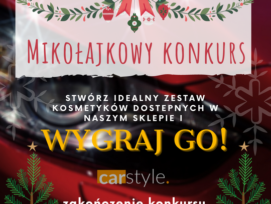 Wygraj kosmetyki samochodowe, które wybierzesz samodzielnie – konkurs mikołajkowy sklepu Carstyle