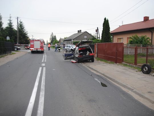 Wymusił pierwszeństwo: trzy osoby trafiły do szpitala