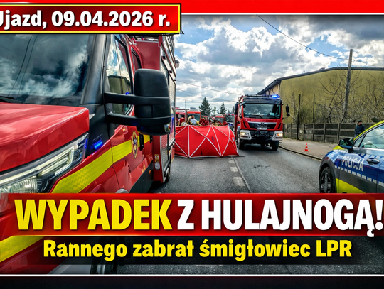 Wypadek z udziałem hulajnogi w Ujeździe. Interweniował śmigłowiec LPR