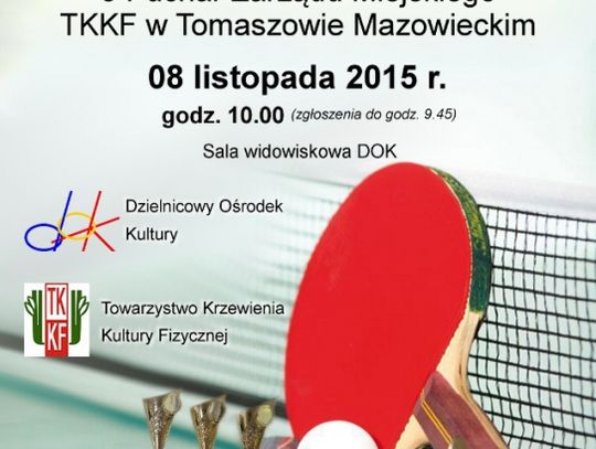 XIII INDYWIDUALNY TURNIEJ TENISA STOŁOWEGO Z OKAZJI ŚWIĘTA NIEPODLEGŁOŚCI...