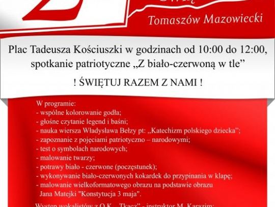 Z biało-czerwoną w tle