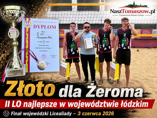 Z piasku na krajowy finał. Siatkarze z II LO najlepsi w województwie łódzkim