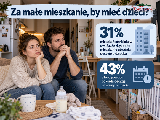 Za małe mieszkanie, by mieć dziecko? Co trzeci Polak wskazuje właśnie na ten problem