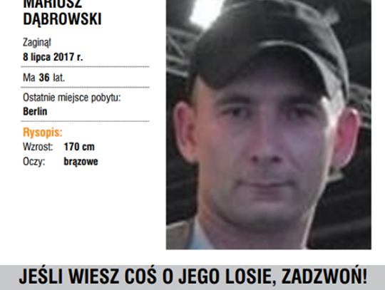 Zaginął tomaszowianin Mariusz Dąbrowski