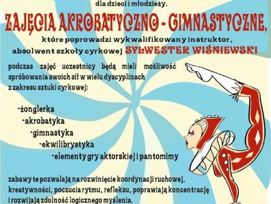 Zajęcia akrobatyczno - gimnastyczne w MOK -u