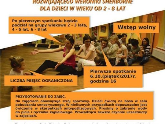 Zajęcia grupowe metodą ruchu rozwijającego Weroniki Sherborne