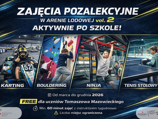 Zajęcia pozalekcyjne wracają do Areny Lodowej. Tomaszowscy uczniowie znów aktywnie po lekcjach