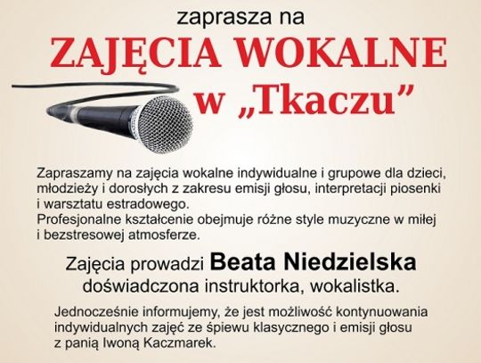 Zajęcia wokalne w „Tkaczu”