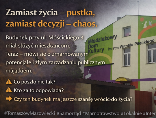 Zamiast urzędników w budynku zadomowiły się... szczury