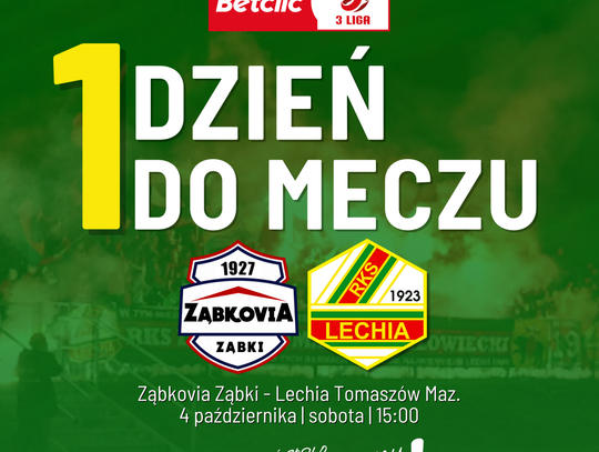Zapowiedź: Ząbkovia Ząbki – Lechia Tomaszów Mazowiecki (sobota, 4.10, godz. 15:00) Zapowiedź: Ząbkovia Ząbki – Lechia Tomaszów Mazowiecki (sobota, 4.10, godz. 15:00)
